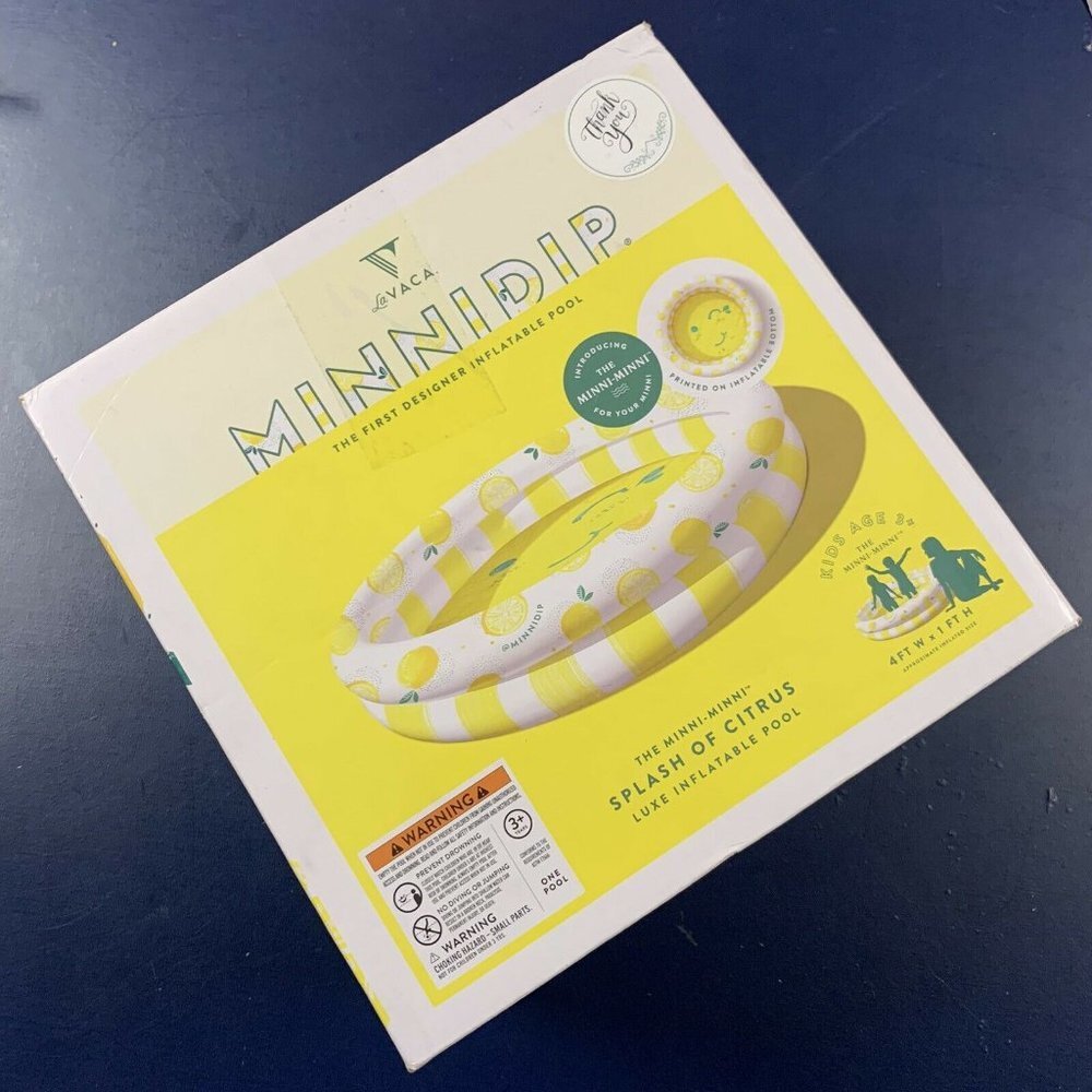 NEW MinniDip Citrus Inflatable Swimming Pool - Picture 4 of 9